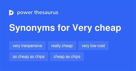 very cheap synonym.